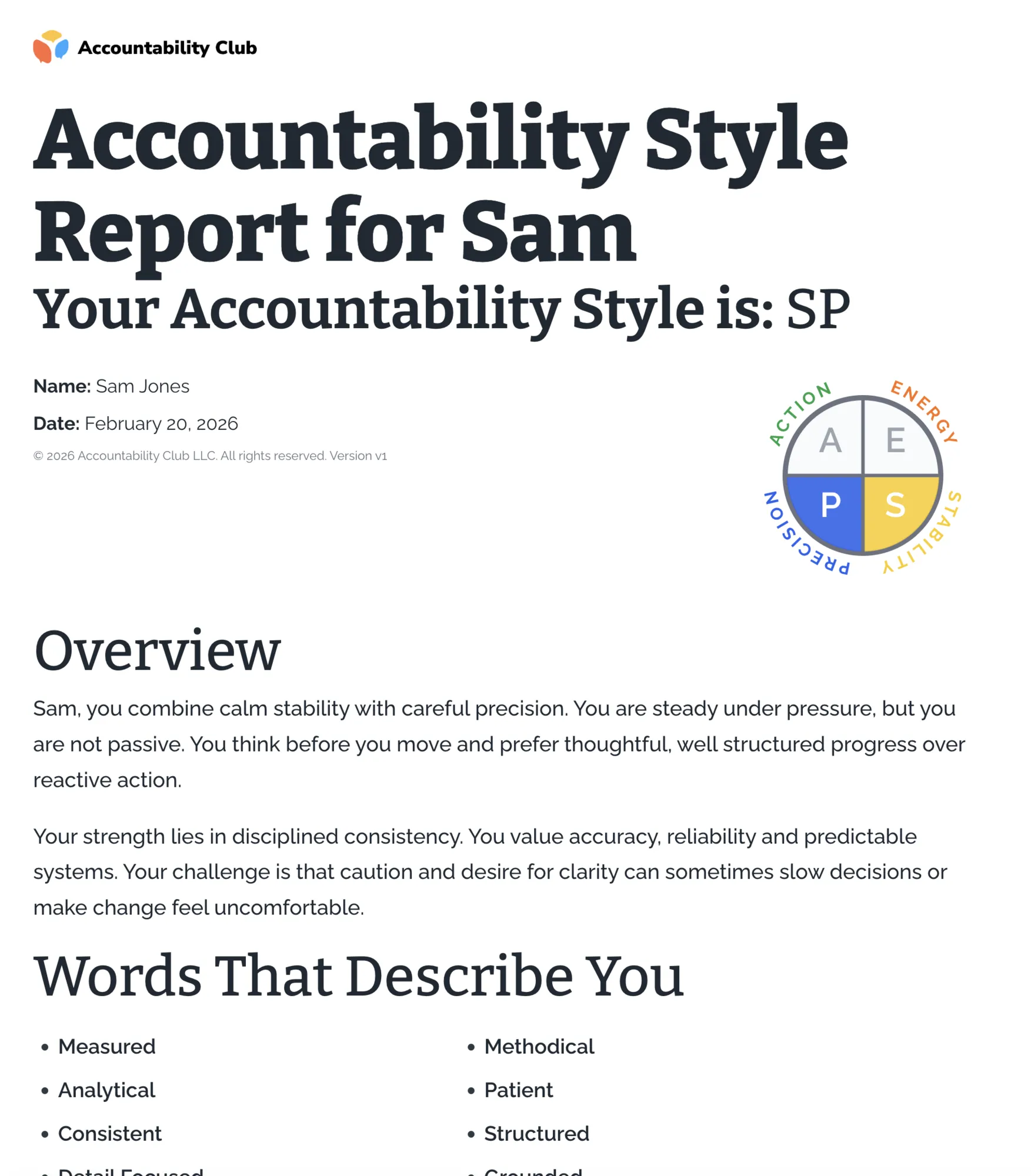 Accountability Report