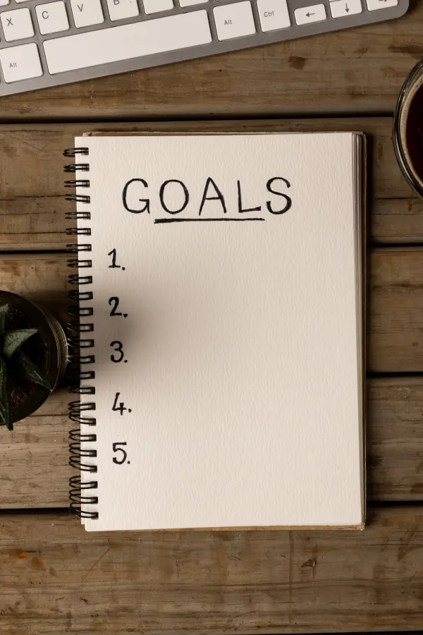 A written list of meaningful goals
